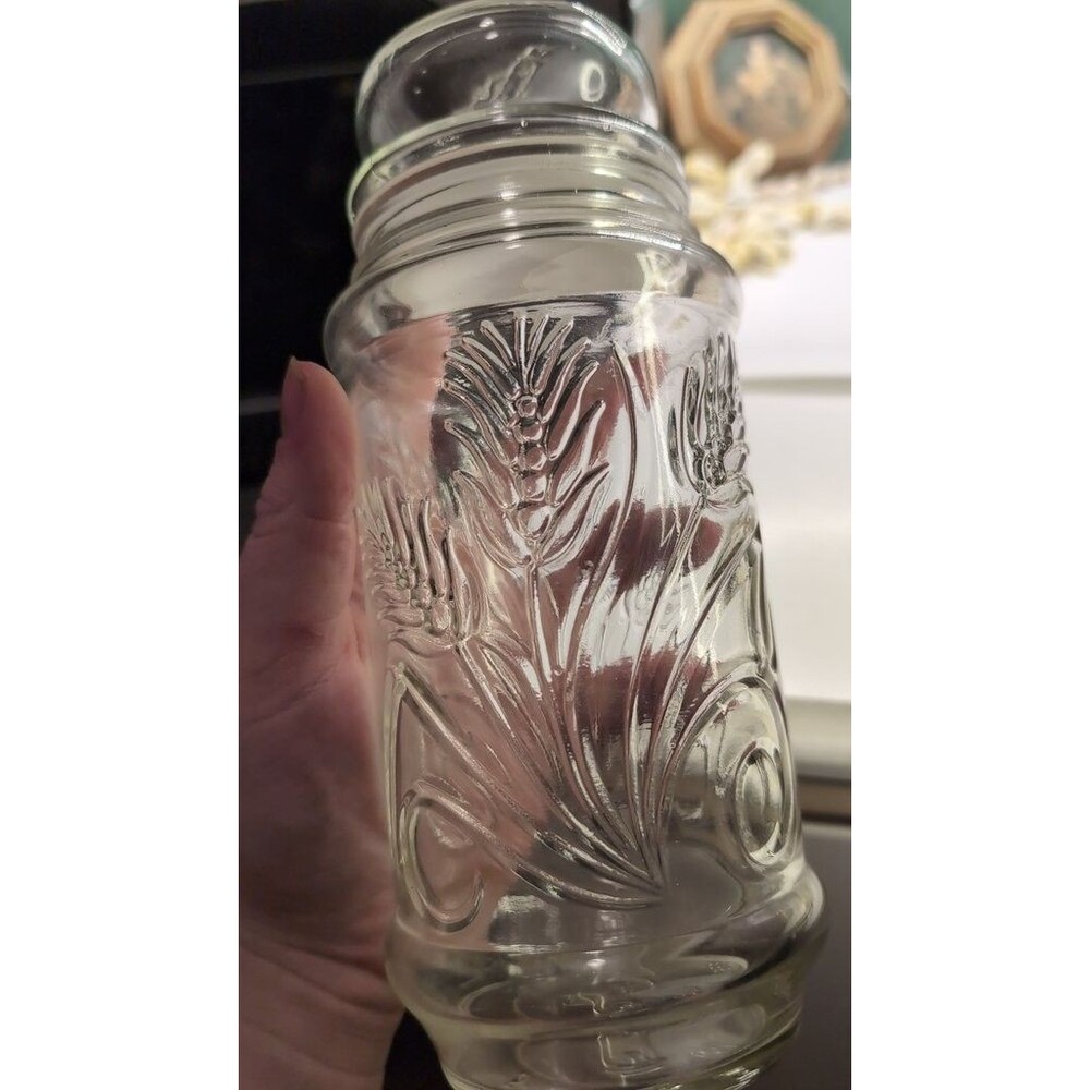 Vintage Planters Mr. Peanut Glass Jar with Lid